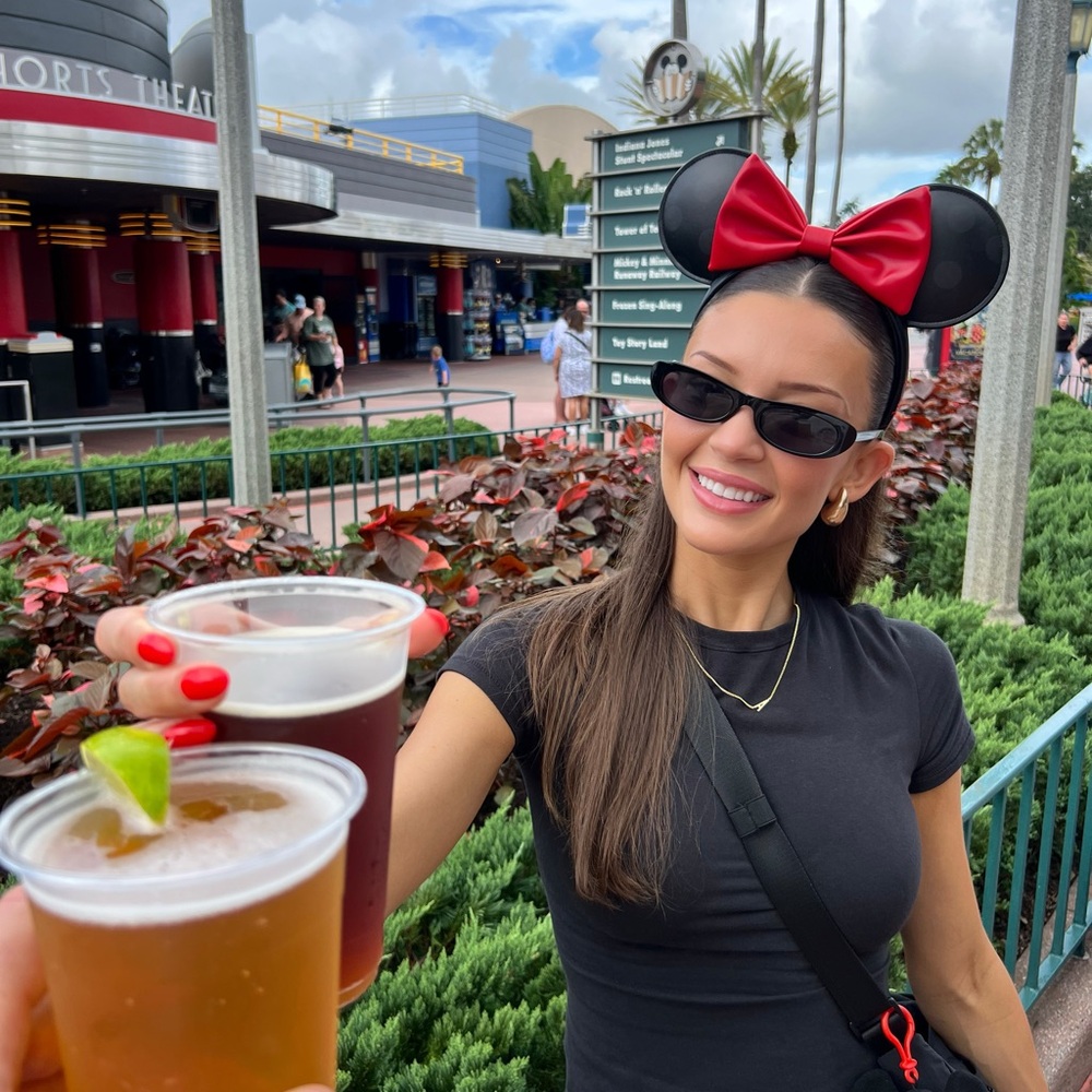 Red Bow Minnie Mouse Ears Headband